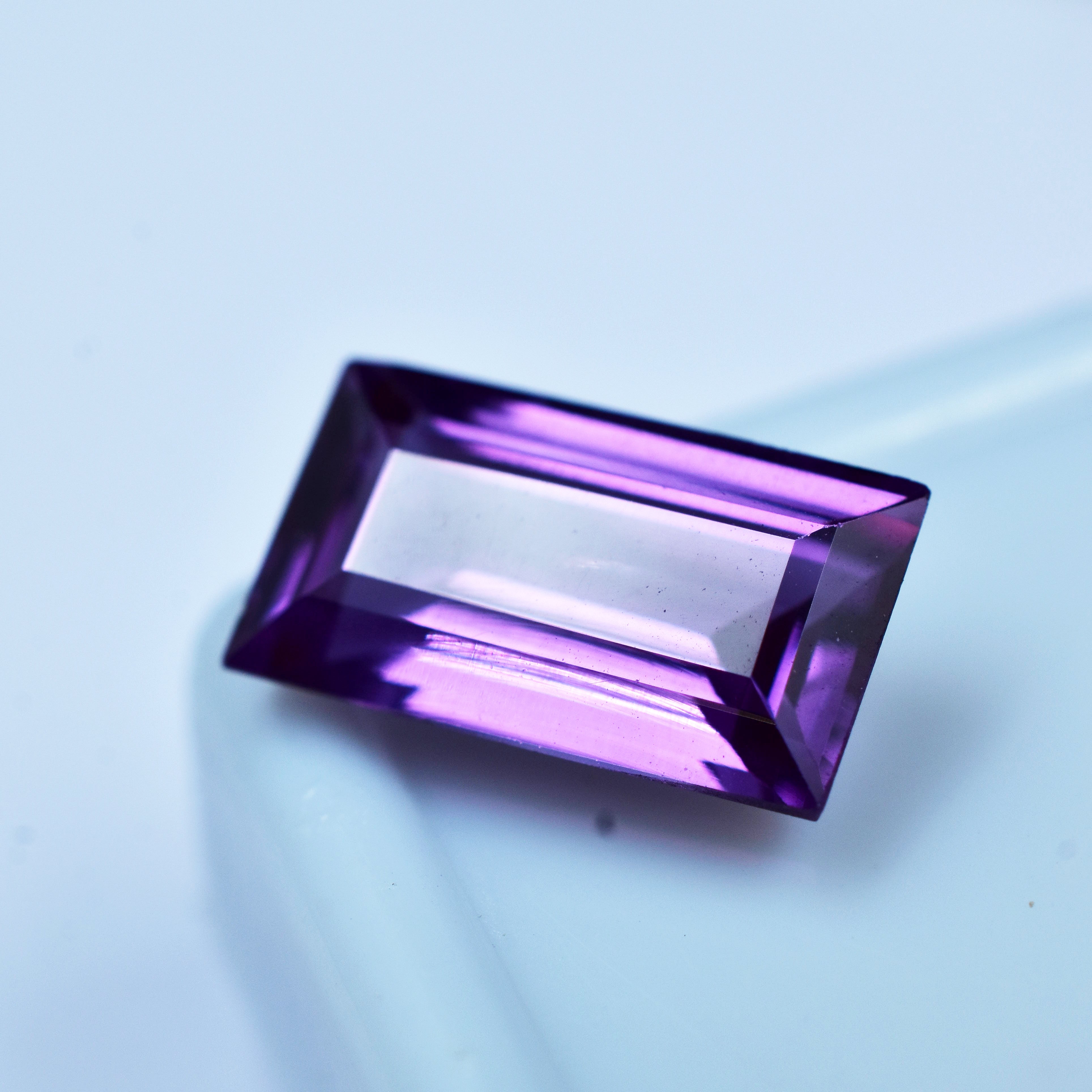 ON SALE !! Purple Tanzanite Gemstone 10.32 Emerald Cut Ring Size Natural Certified Purple Loose Gemstone free delivery free gift