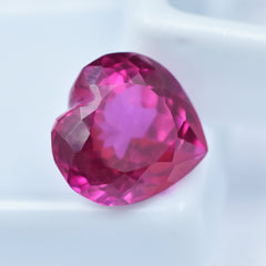 Genuine Ruby 10.45 Ct Pinkies Natural Ruby Certified Heart Shape Loose Gemstone Keeps Flexibility & Productivity