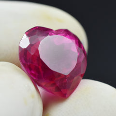 Genuine Ruby 10.45 Ct Pinkies Natural Ruby Certified Heart Shape Loose Gemstone Keeps Flexibility & Productivity