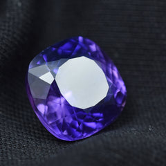 Natural Adorable Purple Gem 6.30 Carat Certified Natural Square Cushion Cut Tanzanite Loose Gemstone