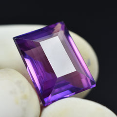 Tanzanite Gemstone Form Tanzania 9.80 Carat Certified Emerald Cut Natural Loose Gemstone Jewelry Making Gem