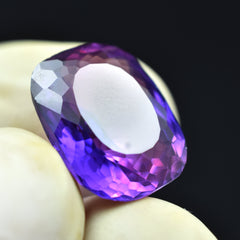 Purple Tanzanite Have Attractive & Metaphysical Properties 8.20 Carat Cushion Cut Natural Tanzanite Certified Purple Color Loose Gemstone