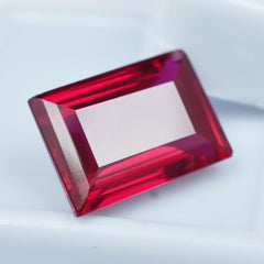 Bloody Pigeon Red Ruby 9.90 Carat Emerald Cut Certified Natural Loose Gemstone Best Ruby For Surprise Gift