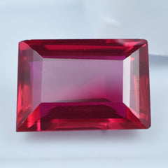 Bloody Pigeon Red Ruby 9.90 Carat Emerald Cut Certified Natural Loose Gemstone Best Ruby For Surprise Gift