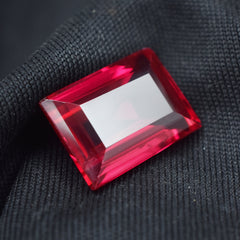 Bloody Pigeon Red Ruby 9.90 Carat Emerald Cut Certified Natural Loose Gemstone Best Ruby For Surprise Gift