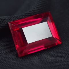 Beautiful Ruby Gemstone 10.65 Carat Certified Rubies Red Emerald Cut Natural Loose Gemstone Engagment Making Rings