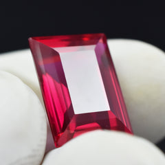 Beautiful Ruby Gemstone 10.65 Carat Certified Rubies Red Emerald Cut Natural Loose Gemstone Engagment Making Rings