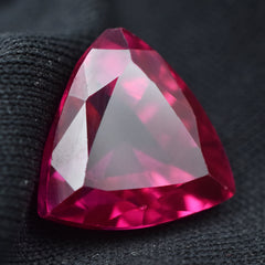 Biggest Offer On Ruby Gemstone 7.55 Carat Certified Natural Trillion Shape Amazing Red Ruby Loose Gemstone