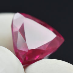 Biggest Offer On Ruby Gemstone 7.55 Carat Certified Natural Trillion Shape Amazing Red Ruby Loose Gemstone