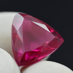 Biggest Offer On Ruby Gemstone 7.55 Carat Certified Natural Trillion Shape Amazing Red Ruby Loose Gemstone