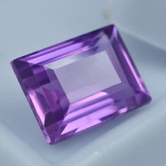 Amazing Purple Tanzanite Gemstone 6.55 Carat Certified Emerald Shape Natural Loose Tanzanite Gemstone