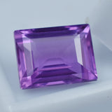 Amazing Purple Tanzanite Gemstone 6.55 Carat Certified Emerald Shape Natural Loose Tanzanite Gemstone