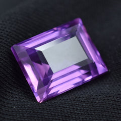 Amazing Purple Tanzanite Gemstone 6.55 Carat Certified Emerald Shape Natural Loose Tanzanite Gemstone