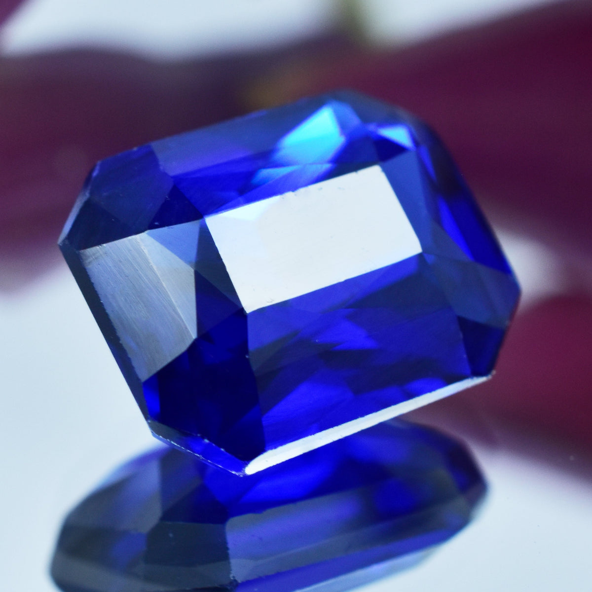 Beautiful Blue Color Emerald Cut Tanzanite 9.50 Carat Natural Blue Tanzanite Certified Loose Gemstone