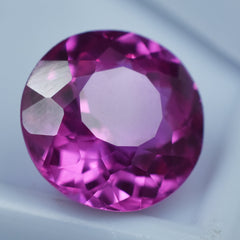 Impressive Sapphire Pink 6.45 Carat Round Shape Certified Natural Sapphire Loose Gemstone