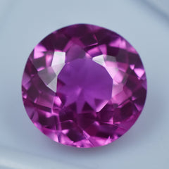 Impressive Sapphire Pink 6.45 Carat Round Shape Certified Natural Sapphire Loose Gemstone