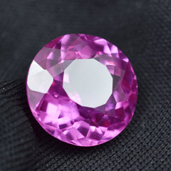 Impressive Sapphire Pink 6.45 Carat Round Shape Certified Natural Sapphire Loose Gemstone