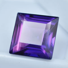 Amazing Purple Tanzanite From Tanzania Square Cut Purple 10.65 Carat Tanzanite Natural Certified Loose Gemstone