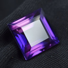 Amazing Purple Tanzanite From Tanzania Square Cut Purple 10.65 Carat Tanzanite Natural Certified Loose Gemstone