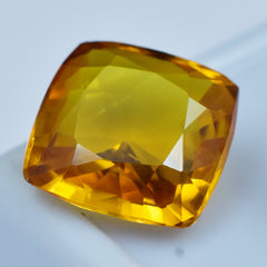 Best Certified Symbolism Sapphire Gem 7.45 Carat Square Cushion Cut Beautiful Yellow Sapphire Natural Loose Gemstone