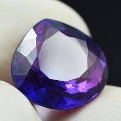 Jewelry Making Purple Tanzanite Gemstone 6.85 Carat Pear Shape Certified Natural Loose Gemstone