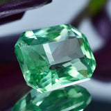 Impressive Sapphire Gemstone Certified Montana Sapphire 10.25 Carat Emerald Cut Natural Bluish Green Loose Gemstone