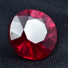 Beautiful Ruby Gem 10.15 Carat Burmese Ruby Red Round Cut Natural Certified Loose Gemstone