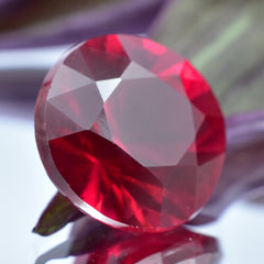 Beautiful Ruby Gem 10.15 Carat Burmese Ruby Red Round Cut Natural Certified Loose Gemstone