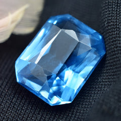 Most Amazing Blue Color Sapphire 7.90 Carat Emerald Cut Blue Sapphire From Sri-Lanka Natural Certified Loose Gemstone