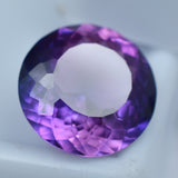 Rare natural purple color-change sapphire, 10.23 carats, a certified translucent gem.