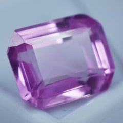 Gorgeous Sapphire Gemstone 8.25 Carat Emerald Cut Certified Natural Pink Sapphire Loose Gemstone