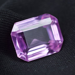 Gorgeous Sapphire Gemstone 8.25 Carat Emerald Cut Certified Natural Pink Sapphire Loose Gemstone