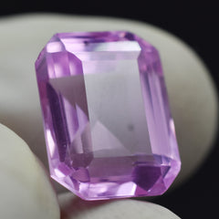 Gorgeous Sapphire Gemstone 8.25 Carat Emerald Cut Certified Natural Pink Sapphire Loose Gemstone