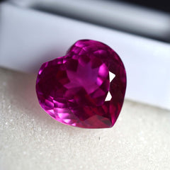 9.50 Ct Pink Heart Natural Amazing Heart Shape Pink Ruby CERTIFIED Rare Loose Gemstone