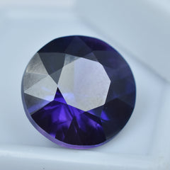 Purple Tanzanite Certified 10.70 Carat Round Shape Natural Certified Loose Gemstone Jewelry Making Gemstone