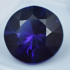 Purple Tanzanite Certified 10.70 Carat Round Shape Natural Certified Loose Gemstone Jewelry Making Gemstone