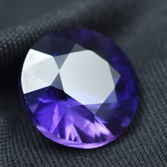 Purple Tanzanite Certified 10.70 Carat Round Shape Natural Certified Loose Gemstone Jewelry Making Gemstone