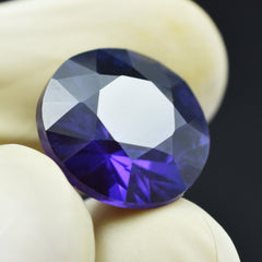 Purple Tanzanite Certified 10.70 Carat Round Shape Natural Certified Loose Gemstone Jewelry Making Gemstone