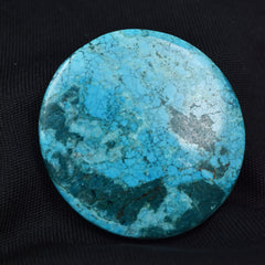 CERTIFIED Turquoise 32.65 Carat Round Shape Natural Pendant Making Loose Gemstone Blue Turquoise, Best For Gift / Jewelry