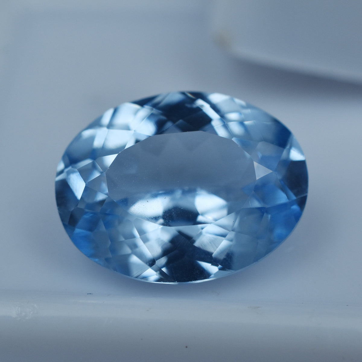 Prettiest Blue Sapphire 6.65 Carat Natural Light Blue Sapphire Oval Shape Loose Certified Gemstone