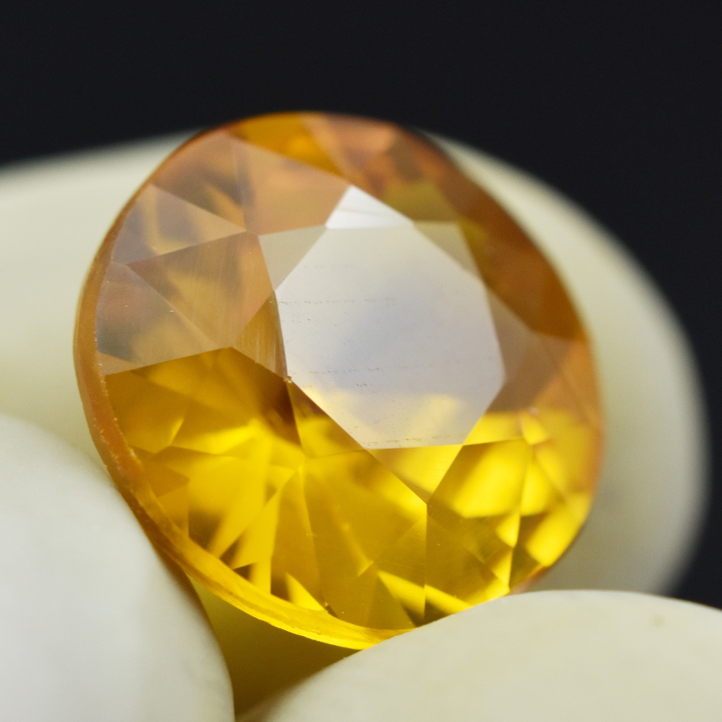 Sapphire Gem Jewelry 6.15 Carat Yellow Sapphire Round Cut Natural Certified Loose Gemstone Best For Good Fortune and Prosperity