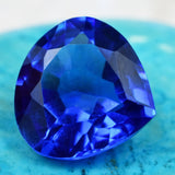 Impressive Natural Blue Tanzanite Gemstone 9.85 Carat Pear Cut Certified Tanzanite Loose Gemstone Best For Investment Potential