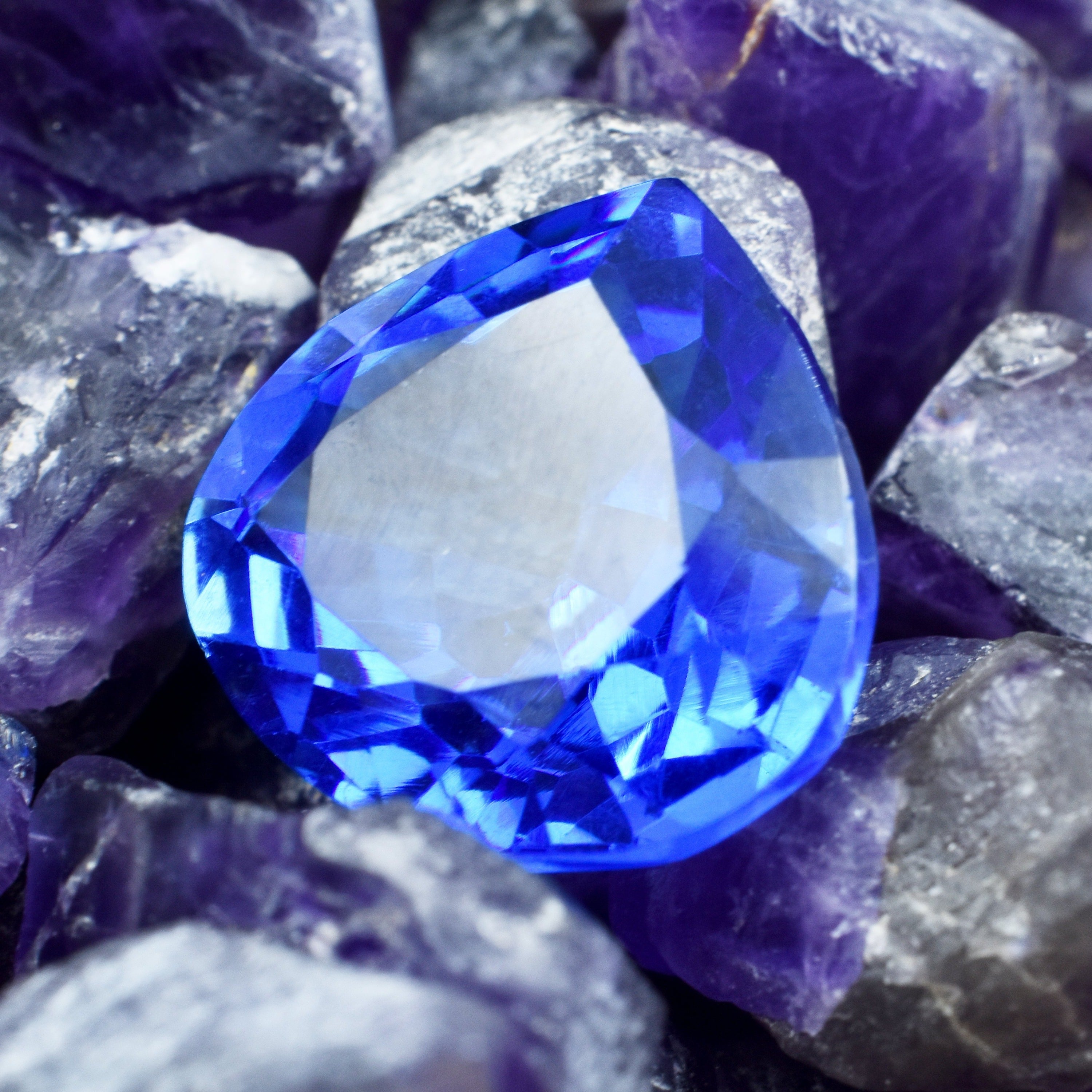 Impressive Natural Blue Tanzanite Gemstone 9.85 Carat Pear Cut Certified Tanzanite Loose Gemstone Best For Investment Potential