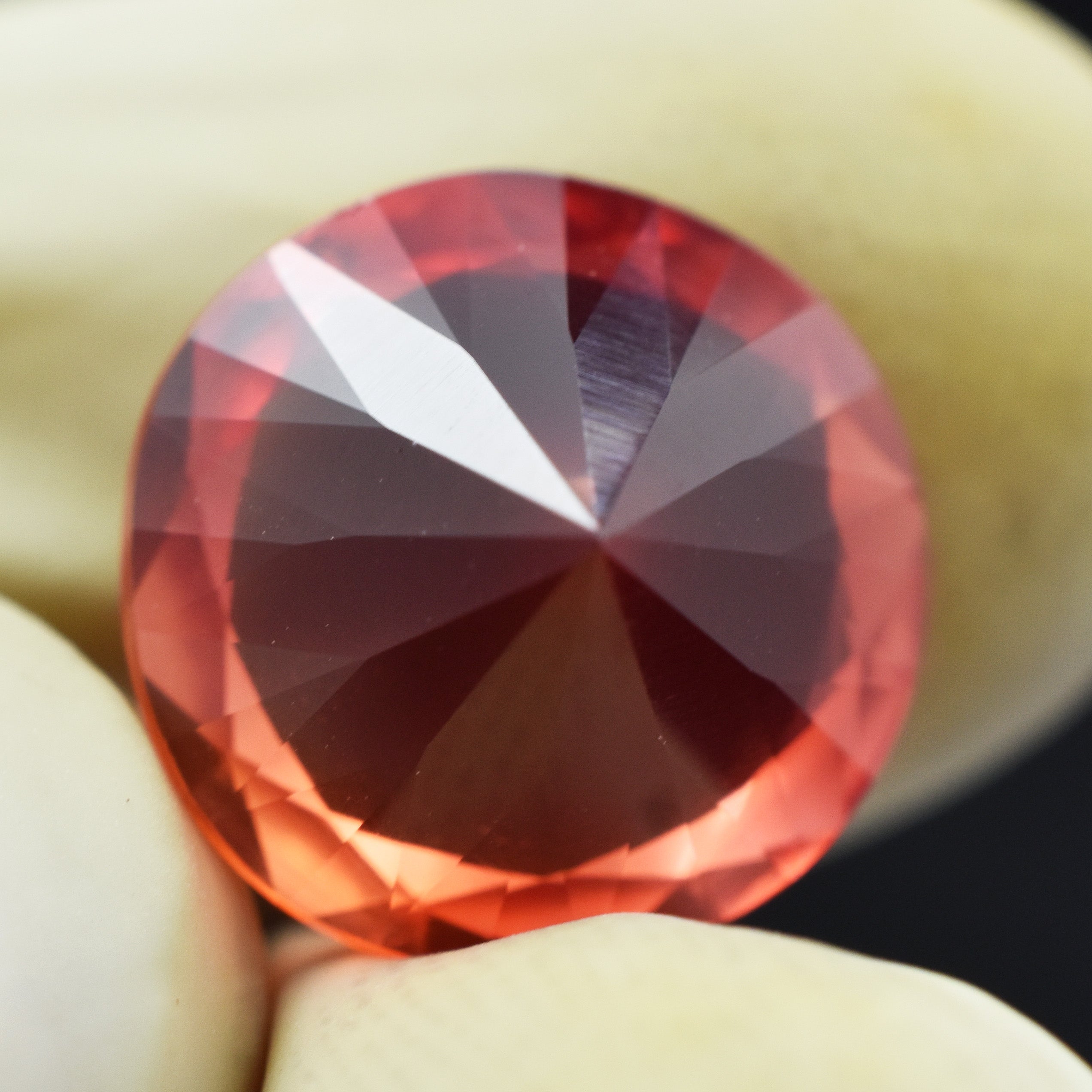 Beautiful Padparadscha Sapphire 8.45 Carat Rare Gem Certified Natural Padparadscha Sapphire Round Shape Loose Gemstone