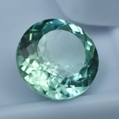 Montana Sapphire 6.90 Carat Round Shape Natural Bluish Green Color Sapphire Certified Loose Gemstone Sapphire Green