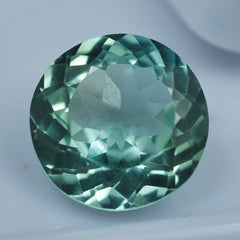 Montana Sapphire 6.90 Carat Round Shape Natural Bluish Green Color Sapphire Certified Loose Gemstone Sapphire Green