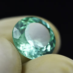 Montana Sapphire 6.90 Carat Round Shape Natural Bluish Green Color Sapphire Certified Loose Gemstone Sapphire Green