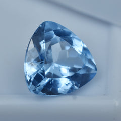 Amazing Sapphire Gemstone 4.20 Carat Trillion Cut Certified Sapphire Light Blue Natural Loose Gemstone Free Shipment