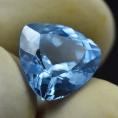 Amazing Sapphire Gemstone 4.20 Carat Trillion Cut Certified Sapphire Light Blue Natural Loose Gemstone Free Shipment