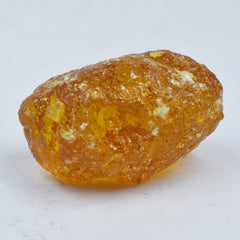 Orange Amber CERTIFIED Rough For Jewelry Making 53.65 Ct Natural Amber Orange Uncut Raw Rough Loose Gemstone | Free Delivery Free Gift | Best Offer